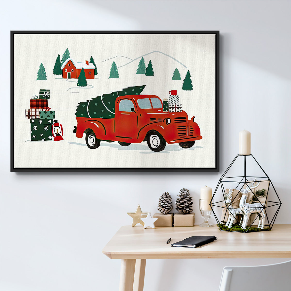 Going to Grandmas Collection A - Floater Framed Canvas Print