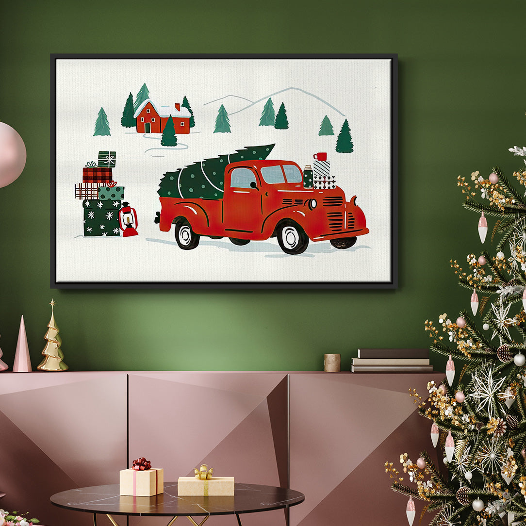 Going to Grandmas Collection A - Floater Framed Canvas Print