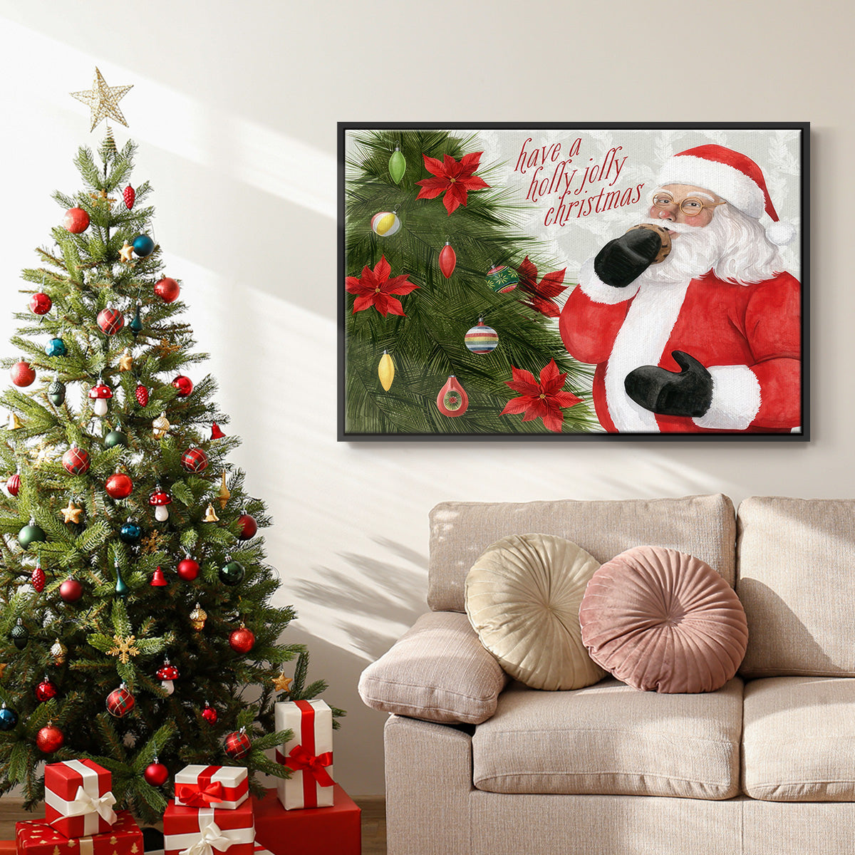 Arose Such a Clatter Collection A - Floater Framed Canvas Print