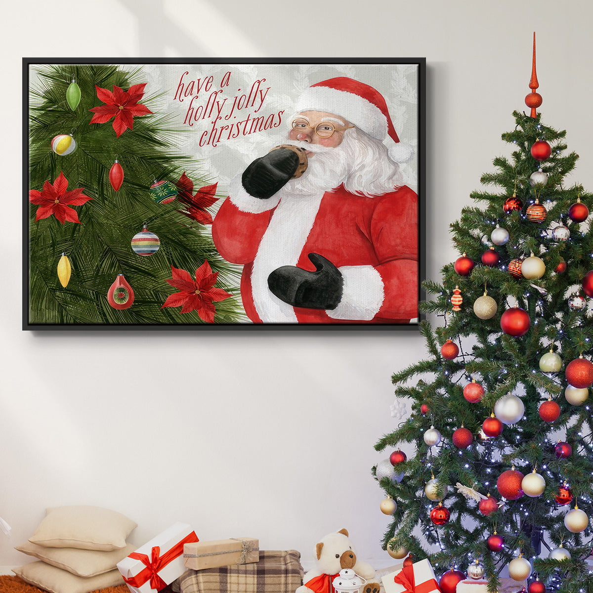 Arose Such a Clatter Collection A - Floater Framed Canvas Print