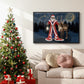 Celestial Christmas Collection A - Floater Framed Canvas Print