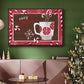 Cozy Cocoa Christmas Collection A - Floater Framed Canvas Print