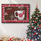 Cozy Cocoa Christmas Collection A - Floater Framed Canvas Print