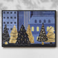 Holiday Night Collection A - Floater Framed Canvas Print