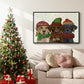 Christmas 3 Winter Labs - Floater Framed Canvas Print