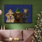 Christmas Labradors, Three Kings - Floater Framed Canvas Print
