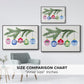 Colorful Christmas Collection A - Floater Framed Canvas Print