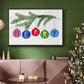 Colorful Christmas Collection A - Floater Framed Canvas Print