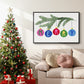 Colorful Christmas Collection A - Floater Framed Canvas Print