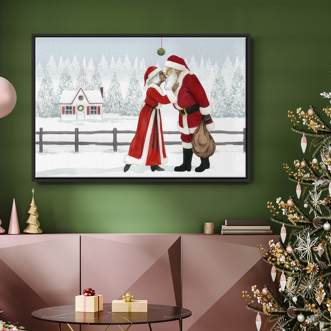 Christmas Love Collection A - Floater Framed Canvas Print