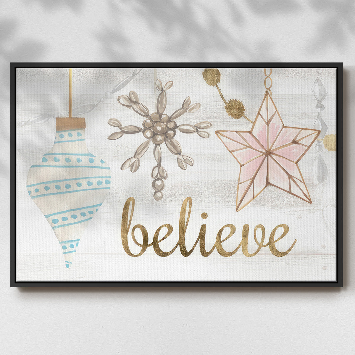Elegant Ornaments Collection A - Floater Framed Canvas Print