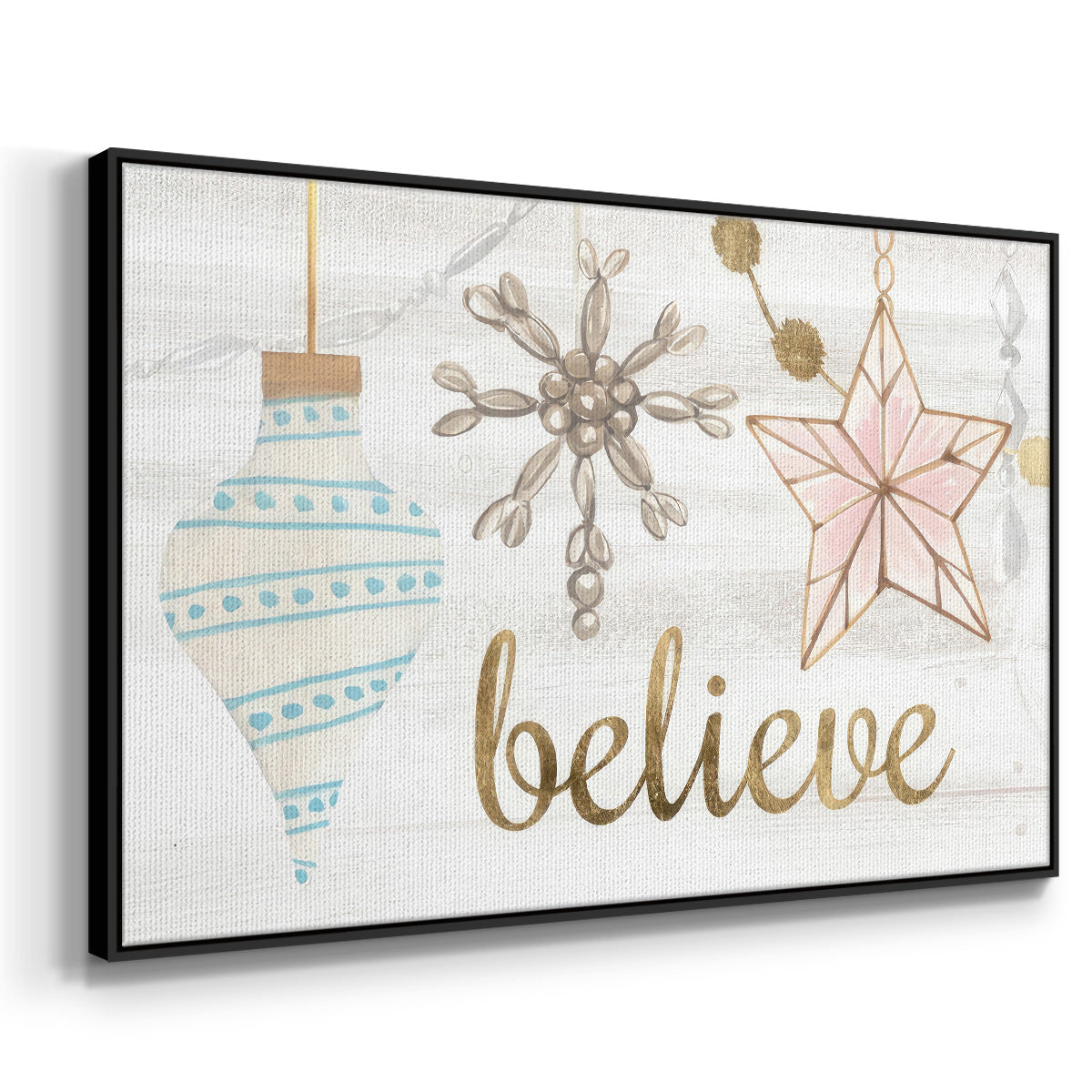 Elegant Ornaments Collection A - Floater Framed Canvas Print