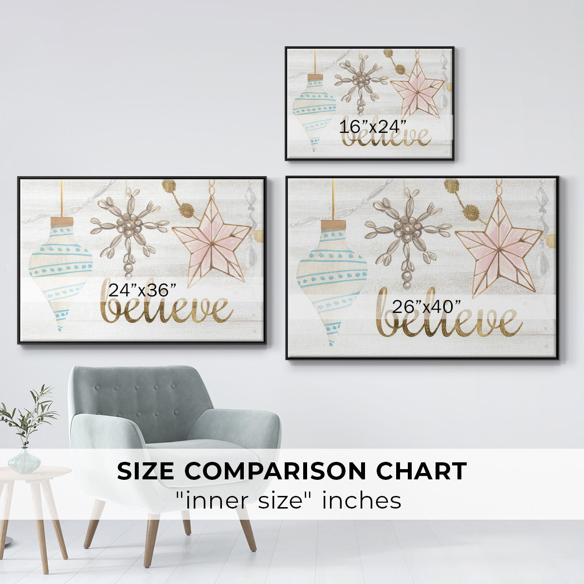 Elegant Ornaments Collection A - Floater Framed Canvas Print