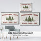 Christmas Farm Sign I - Floater Framed Canvas Print