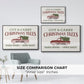 Christmas Farm Sign II - Floater Framed Canvas Print