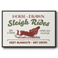 Christmas Farm Sign III - Floater Framed Canvas Print