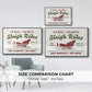 Christmas Farm Sign III - Floater Framed Canvas Print