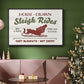 Christmas Farm Sign III - Floater Framed Canvas Print