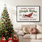 Christmas Farm Sign III - Floater Framed Canvas Print