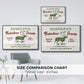 Christmas Farm Sign IV - Floater Framed Canvas Print