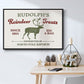 Christmas Farm Sign IV - Floater Framed Canvas Print