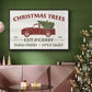 Christmas Farm Sign Collection A - Floater Framed Canvas Print
