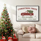 Christmas Farm Sign Collection A - Floater Framed Canvas Print