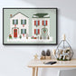 Festive Front Door Collection A - Floater Framed Canvas Print