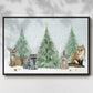 Christmas in the Forest Collection A - Floater Framed Canvas Print