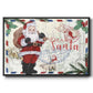 Christmas Par Avion I - Floater Framed Canvas Print