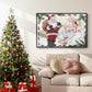 Christmas Par Avion I - Floater Framed Canvas Print