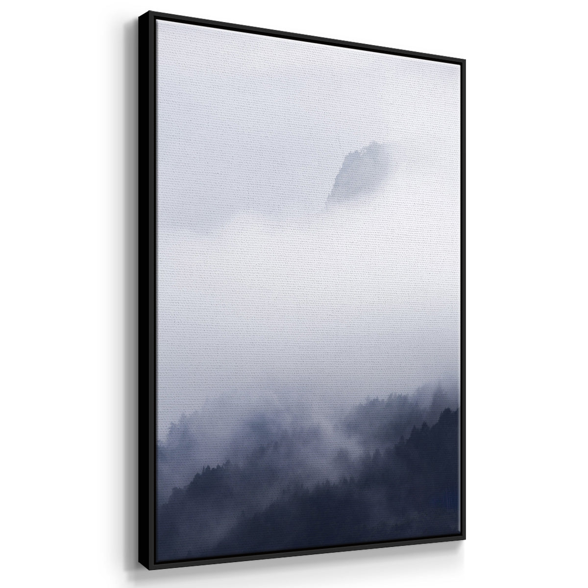 Above the Clouds - Floater Framed Canvas Print