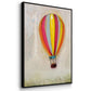 Lucky Hot Air Balloon - Floater Framed Canvas Print