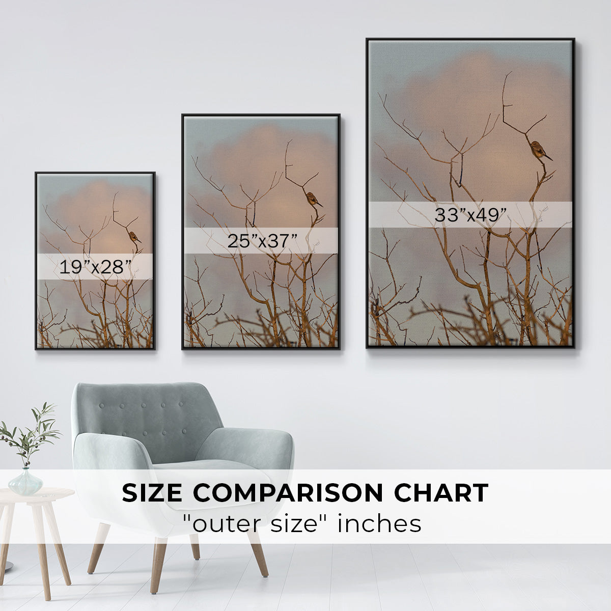 At Dawn - Floater Framed Canvas Print