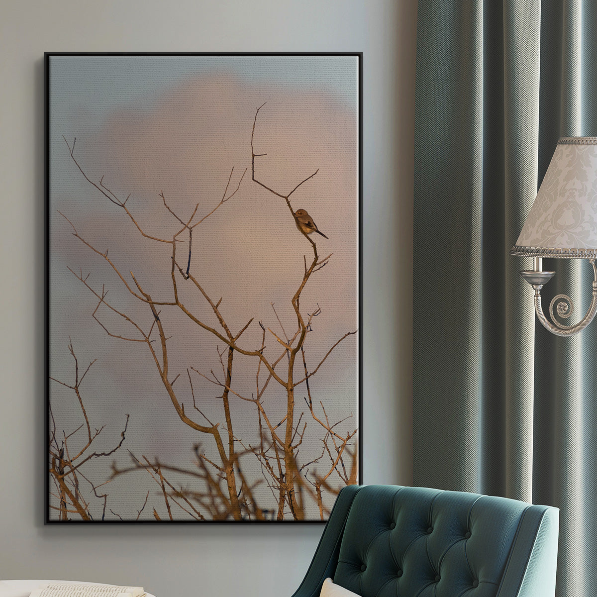 At Dawn - Floater Framed Canvas Print