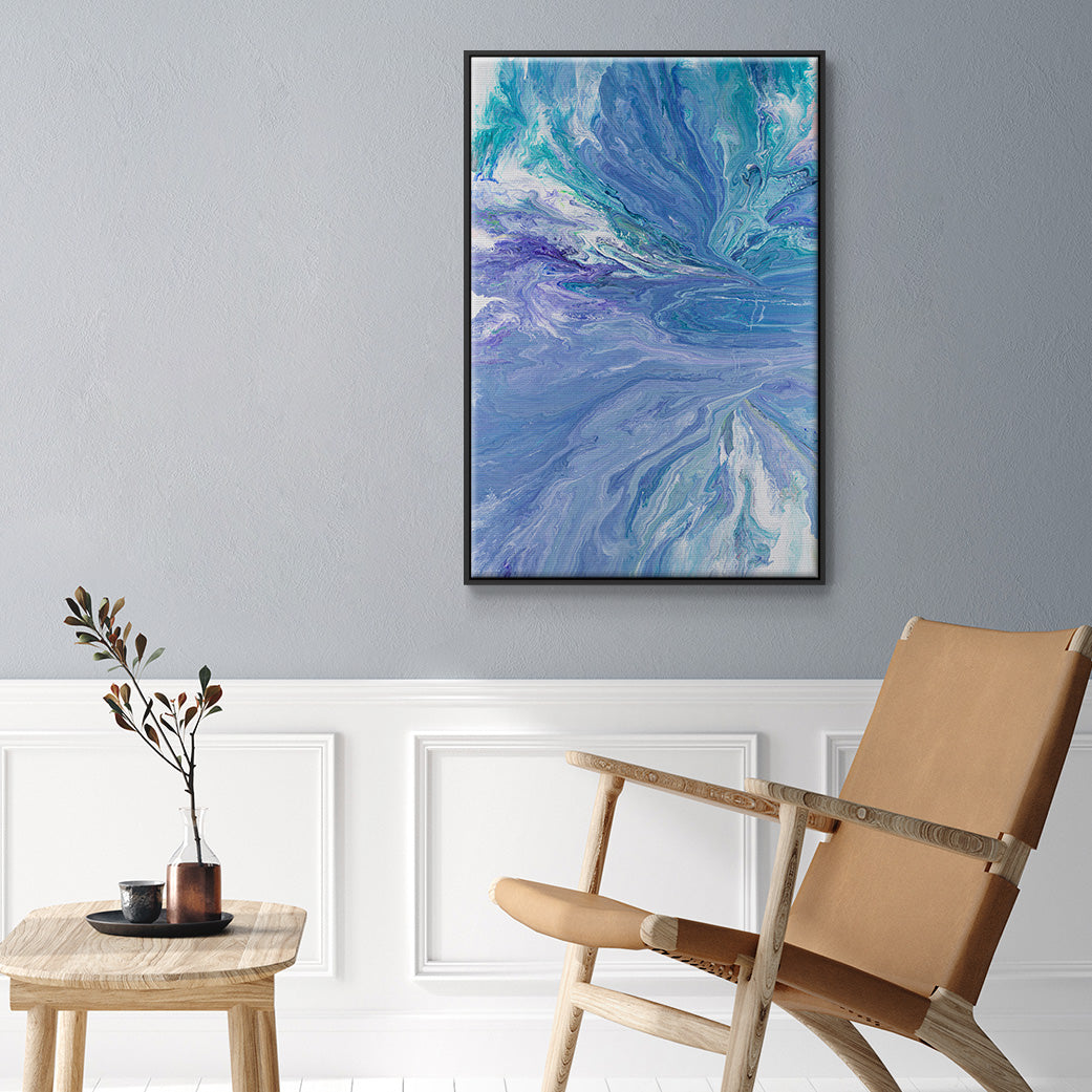 Trying to Focus - Floater Framed Canvas Print