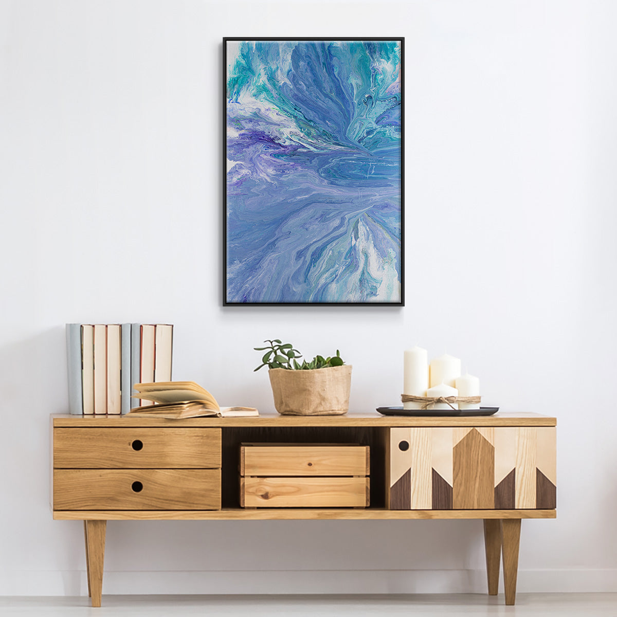 Trying to Focus - Floater Framed Canvas Print