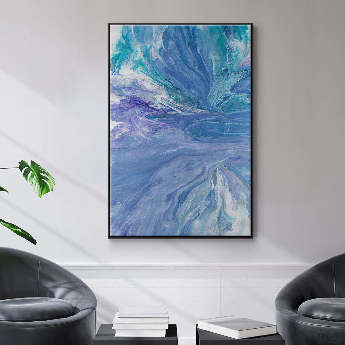 Trying to Focus - Floater Framed Canvas Print