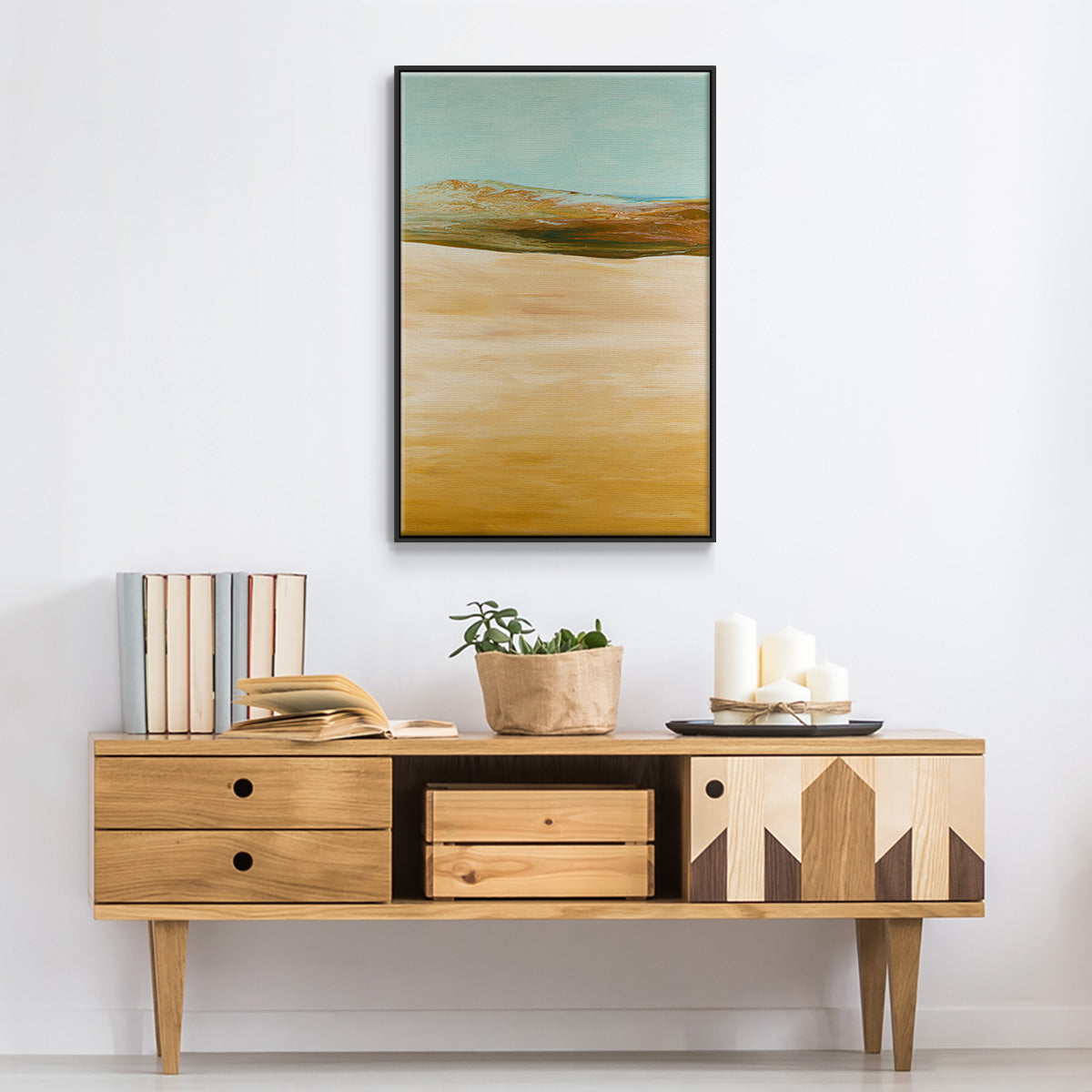 Yesterday's Today - Floater Framed Canvas Print