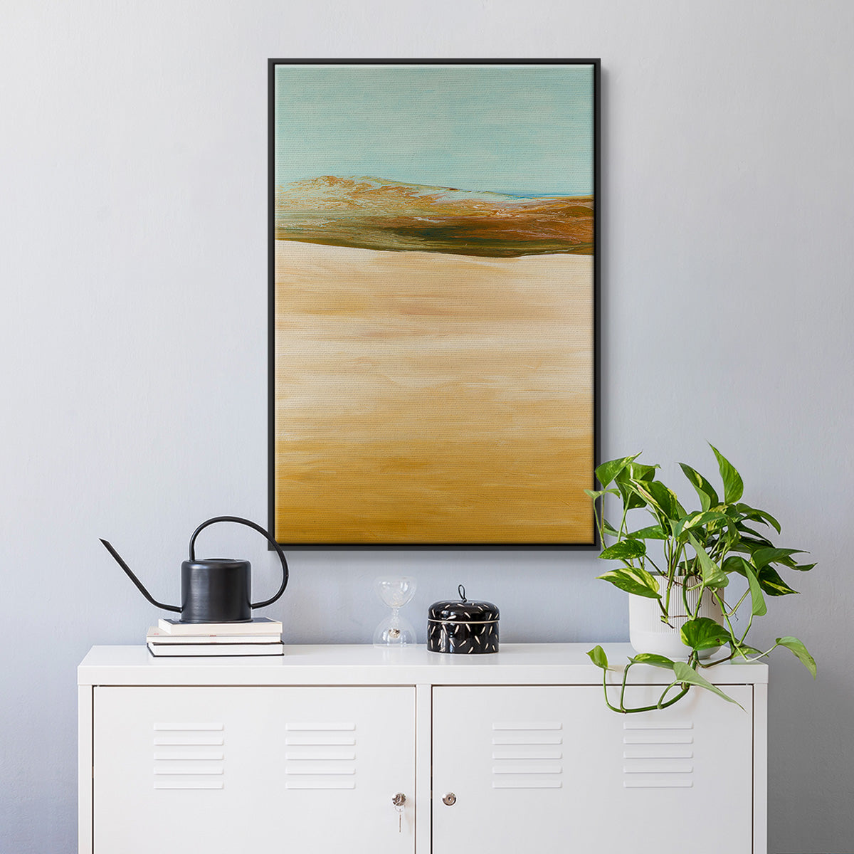 Yesterday's Today - Floater Framed Canvas Print