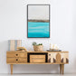 Harmony in Turquiose - Floater Framed Canvas Print