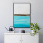 Harmony in Turquiose - Floater Framed Canvas Print