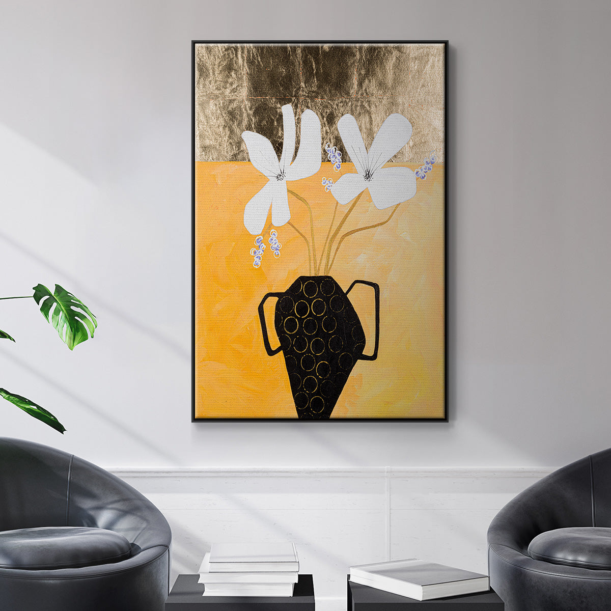 Enjoying the Company We Keep II - Floater Framed Canvas Print