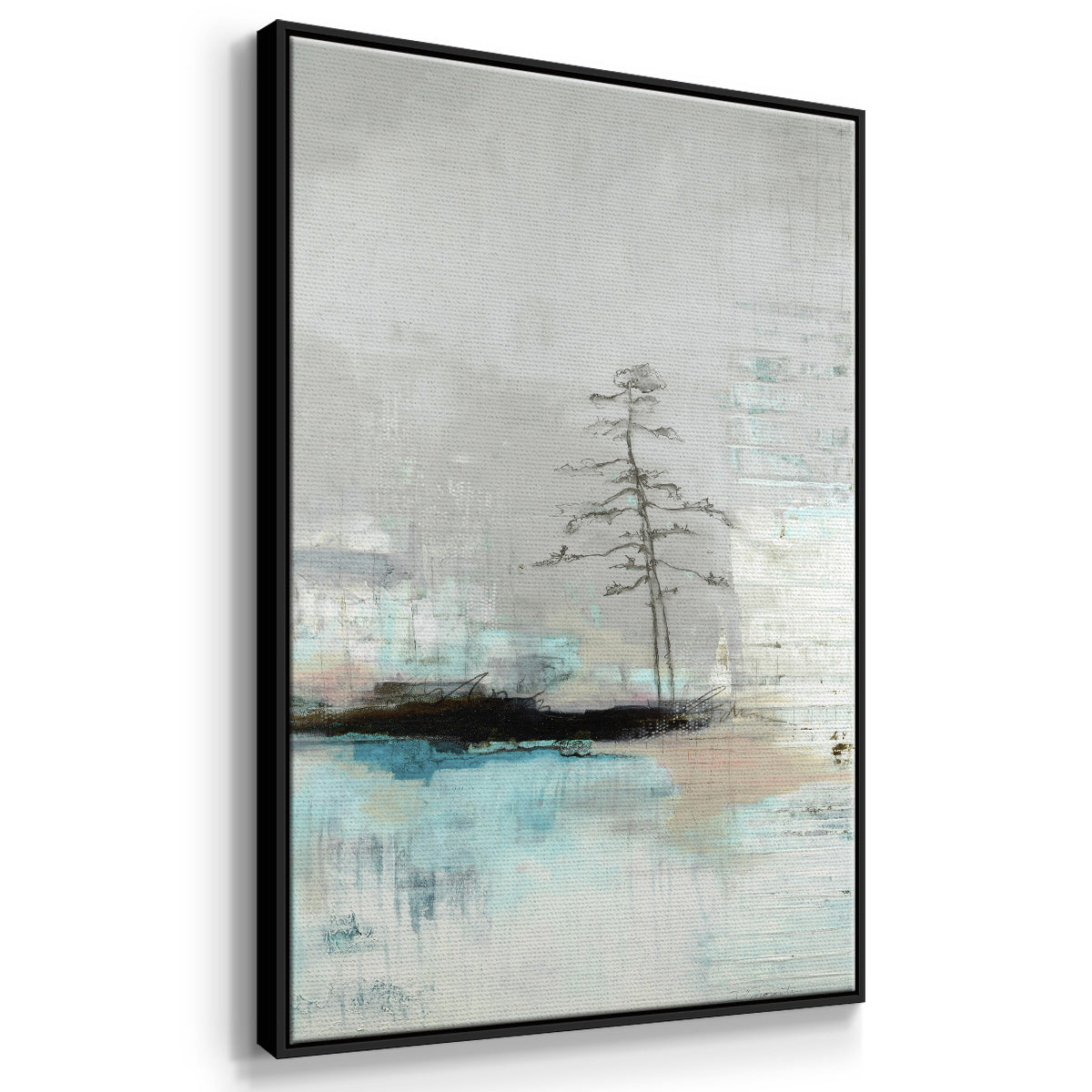 The Edge of Independence - Floater Framed Canvas Print