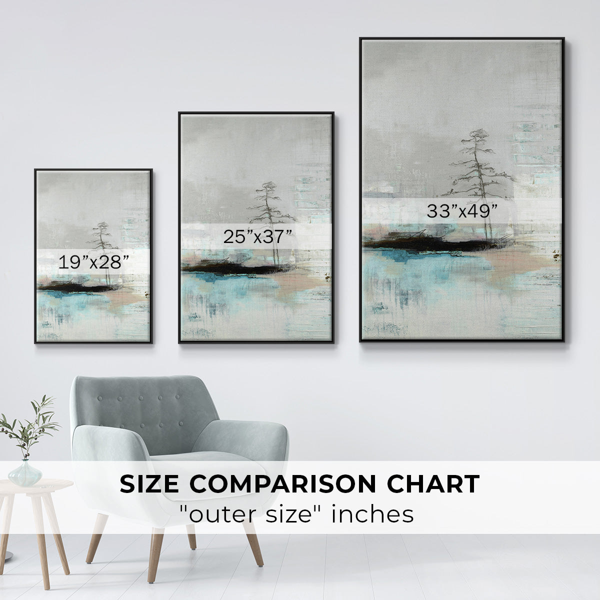 The Edge of Independence - Floater Framed Canvas Print