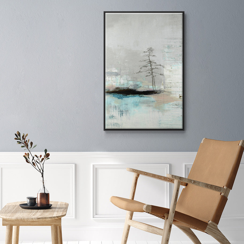The Edge of Independence - Floater Framed Canvas Print