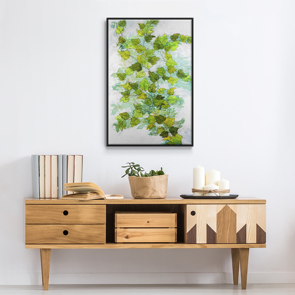 Ivy - Floater Framed Canvas Print