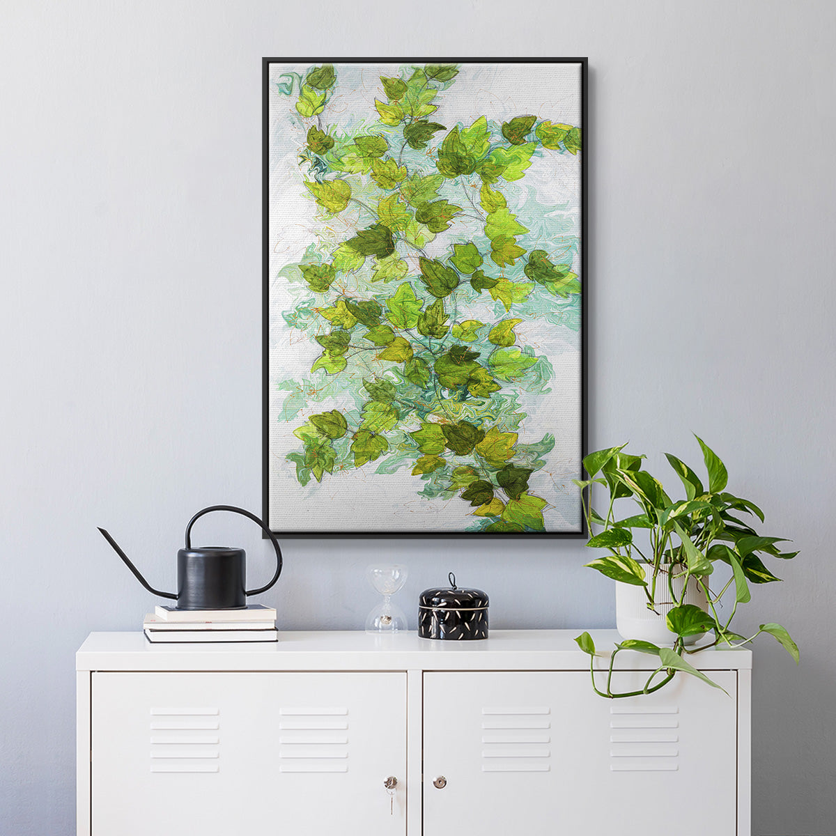 Ivy - Floater Framed Canvas Print