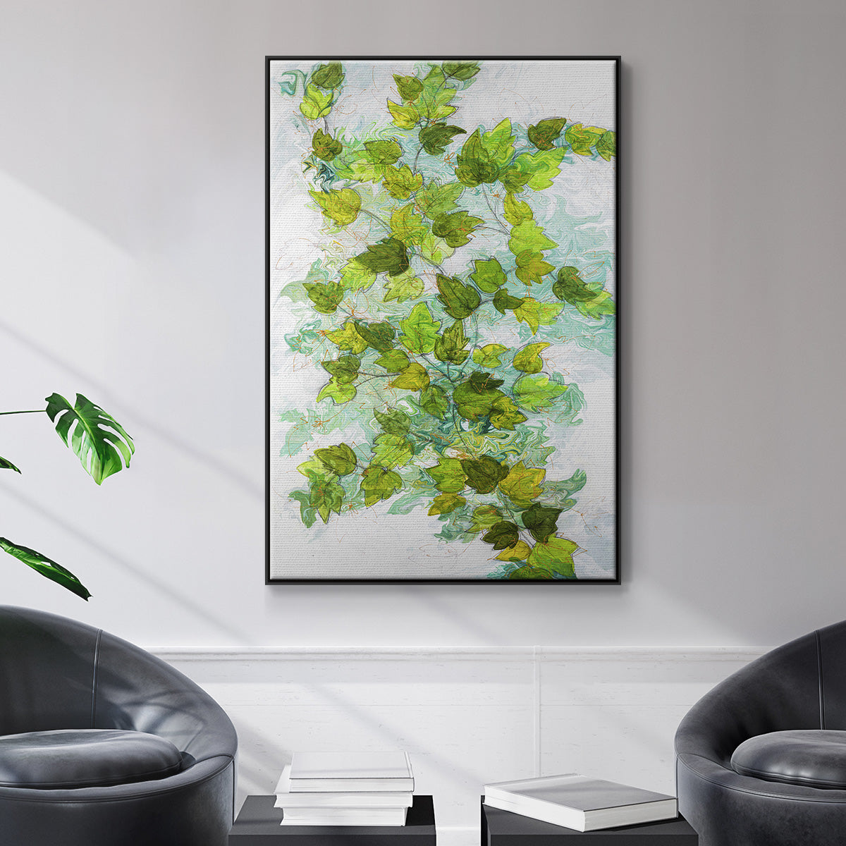 Ivy - Floater Framed Canvas Print