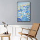 Sky Blue Beach - Floater Framed Canvas Print